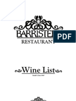 Restaurant: Wine List