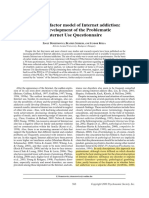 The Three-Factor Model of Internet Addiction: The Development of The Problematic Internet Use Questionnaire