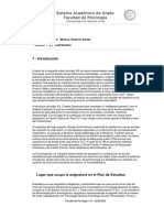 Sistema Académico de Grado Facultad de Psicología: 1 - Introducción