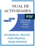 Manual de Actividades - Educación Física en El Hogar PDF