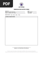 Observation Notes Form 051018 PDF