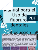 Manual para El Uso de Fluoruros Dentales