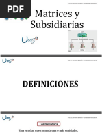 Matrices y Subsidiarias