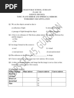 Light Worksheet 18 April