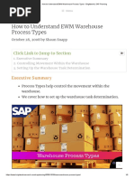 How To Understand EWM Warehouse Process Types - Brightwork - SAP Planning