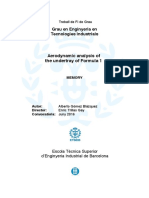 Aerodynamic Analysis of The Undertray of Formula 1 Alberto Gomez PDF