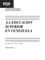 Educacion Superior en Vzla Hoy