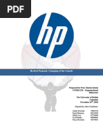 Organizational Behavior Report On HP PDF