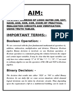 Important Terms:-: Boolean Operation