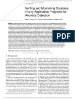 A System For Profiling and Monitoring Database Access Patterns by Application Programs For Anomaly Detection