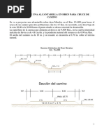 Proyecto de Una Alcantarilla para Cruce de Camino