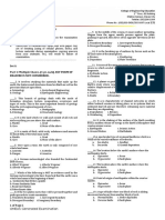 Set A Part 1: Multiple Choice. (1 Pt. Each) ANY FORM OF Erasure Is Not Considered