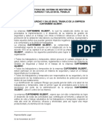 Política de Seguridad y Salud en El Trabajo