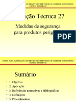 G-Instrução Técnica 27 - Medidas de Segurança para para Produtos Perigosos