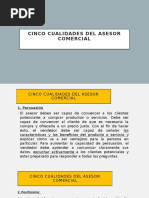 Cinco Cualidades Del Asesor Comercial