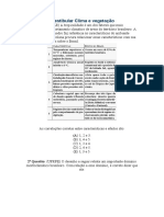 Questões de Vestibular Clima e Vegetação