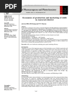 Economics of Production and Marketing of Chilli in Amravati District