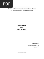 Ensayo de Voleibol