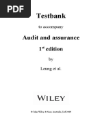 Audit and Assurance: Testbank