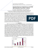 Conversion of Sponge Iron From Low Grade Iron Ore and Mill Scale Through Simulating Tunnel Kiln Condition