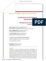 La Gerencia en El Contexto Actual Venezolano PDF