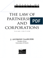 The Law of Partnerships AND Corporations: C A N A D I A N L A W