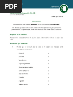 Lección 3 / Actividad 1: Almacenista-Montacarguista (Nivel 3)