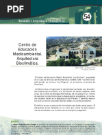 Ficha54 Centro de Educación Medioambiental. Arquitectura Bioclimática