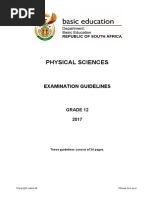 Physical Sciences GR 12 Exam Guidelines 2017 Eng PDF