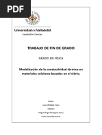 Modelización de La Conductividad Térmica en Materiales Celulares Basados en El Vidrio.