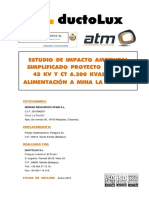 EIA LAAT 45 KV y CT de 6300 KVAS para Alimentación A Mina La Parrilla