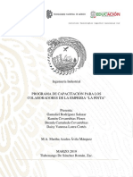 Programa de Capacitación LA PINTA PDF