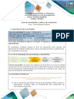 Guía de Actividades y Rúbrica de Evaluación - Unidad 2 - Reto 3 - Aprendizaje Unadista PDF