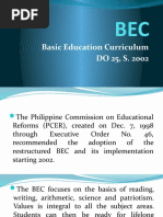 Basic Education Curriculum DO 25, S. 2002