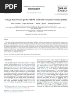 Voltage Band Based Global MPPT Controller For Photovoltaic Systems