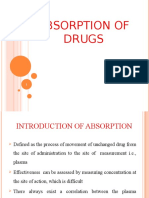 Absorption of Drugs