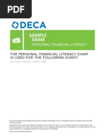 Financial Literacy Cluster Exam 2016