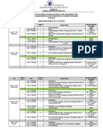 Simplified Matrix of Activities