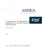 A Comparison of Conditional Volatility Estimators For The ISE National 100 Index Returns