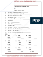 CBSE Class 3 Mathematics - Addition & Subtraction PDF