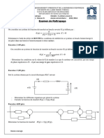 Examen Examen de Rattrapage de Regulation Et Asservissement s4 2016 2015 PDF