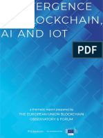 Convergence of Blockchain, AI and IoT