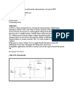 Plot Characteristics of FET