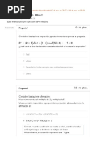 Quiz - Escenario 3 - SEGUNDO BLOQUE-TEORICO - PENSAMIENTO ALGORITMICO - (G4) Segundo Intento