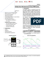 DRV8871 3.6-A Brushed DC Motor Driver With Internal Current Sense (PWM Control)