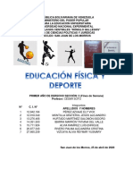 Trabajo Educación Física y Deporte SEGUNDO LAPSO