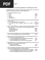 Ejercicios Sobre Las Distribuciones Binomial y Poisson 2017B