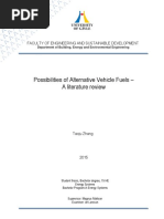 Possibilities of Alternative Vehicle Fuels - A Literature Review