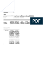 Regression Statistics