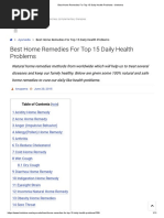 Home Remedies For Top 15 Daily Health Problems PDF